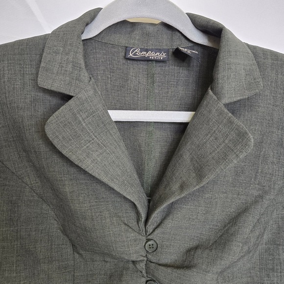 Componix Petite Cropped Blazer, Green, Women's Size 8P - Picture 3 of 10
